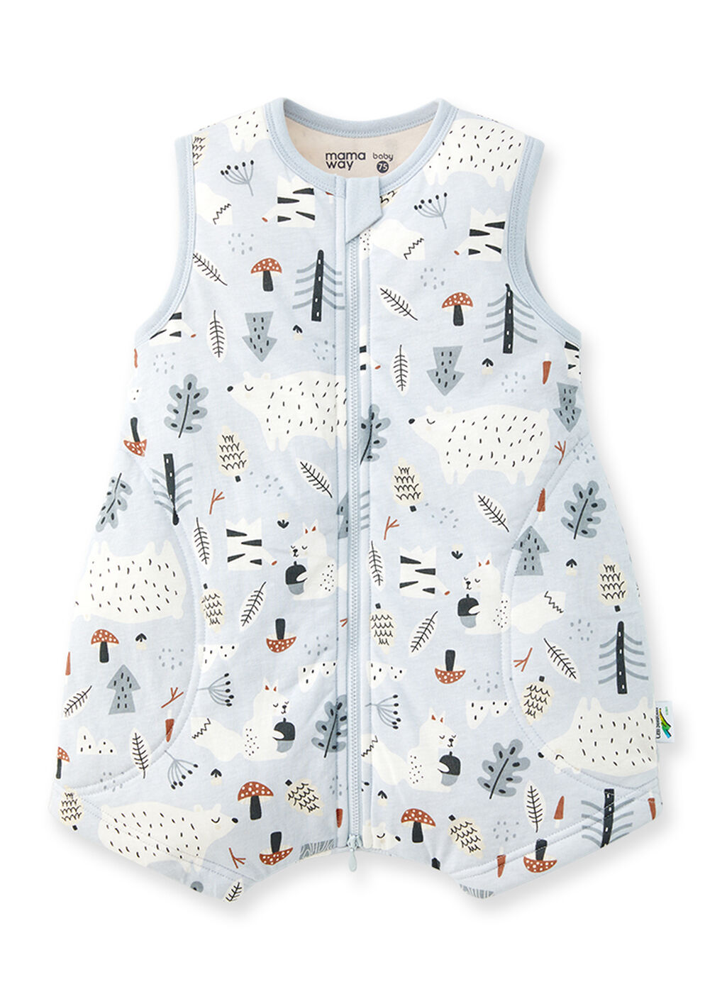 Lightweight Optimum Temp. Sleep Suit-Forest Family, , hi-res image number 0