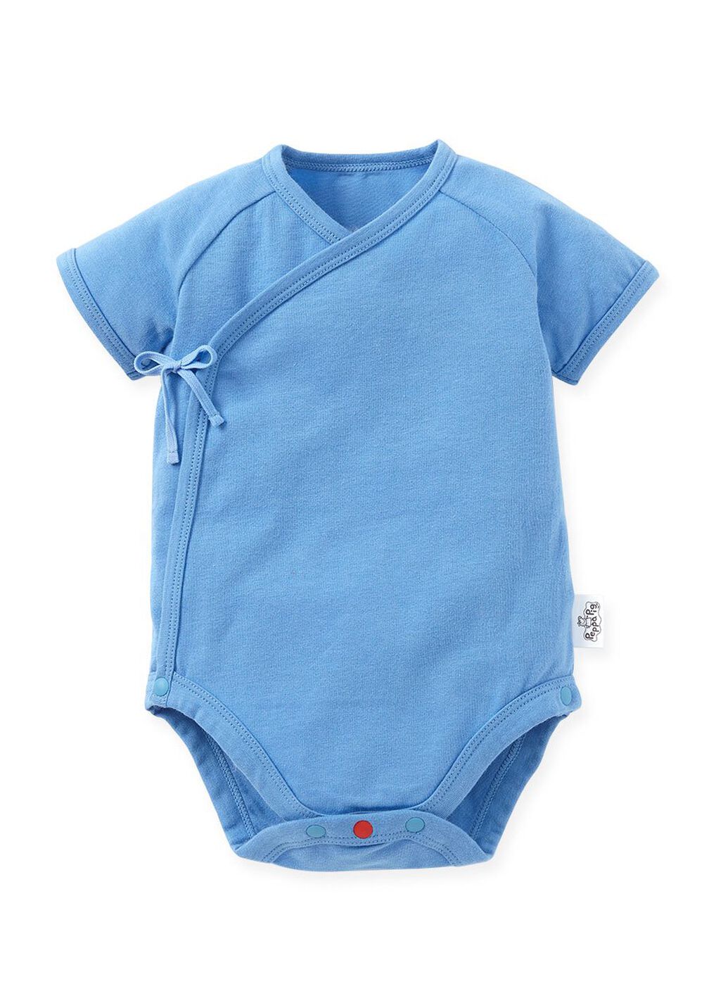 Label Peppa Pig Baby Cotton S/S Bodysuit 2 Pcs Pack, Blue, hi-res image number 2