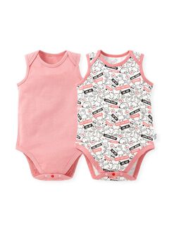 Label Peppa Pig Baby Cotton S/L Bodysuit 2 Pcs Pack, , hi-res