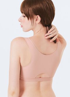 Ultra Silky Crossover Sleeping & Nursing Bra, Dusty Pink, hi-res
