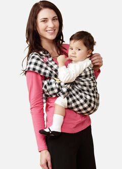 Gingham Chunky Baby Ring Sling, , hi-res