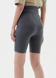 Ultra-Stretch Maternity Biker Shorts, Sage, hi-res