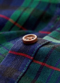 Classic Plaid Maternity & Nursing Shirt Dress, , hi-res
