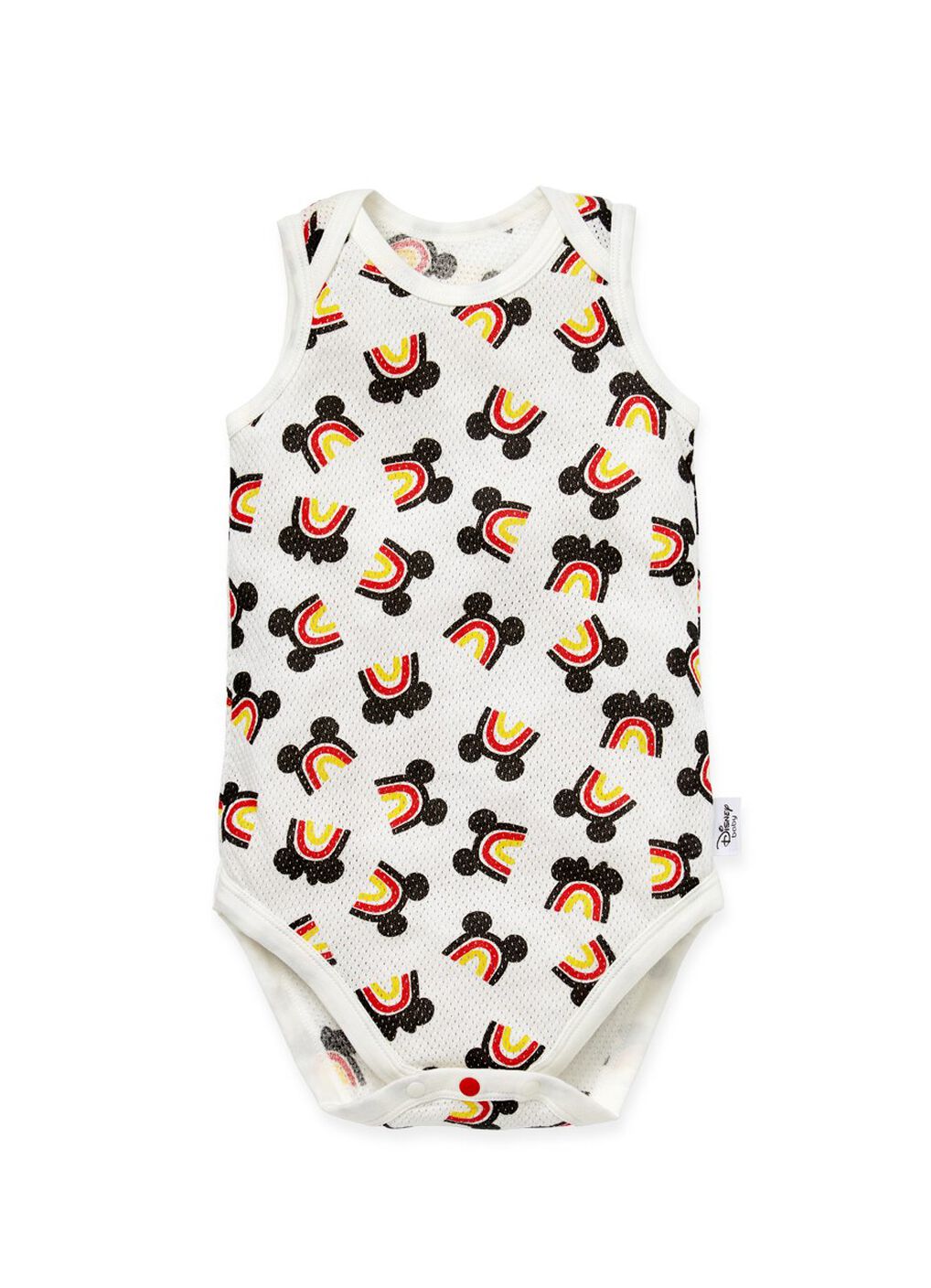 Baby Cotton Mesh Sleeveless Bodysuit 2 Pack, Cream, hi-res image number 2