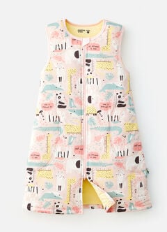 All Seasons Optimum Temp. Sleep Suit-Party Animals, Pink, hi-res