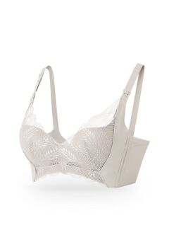 Silky Lace Seamless Maternity & Nursing Bra, Silver, hi-res