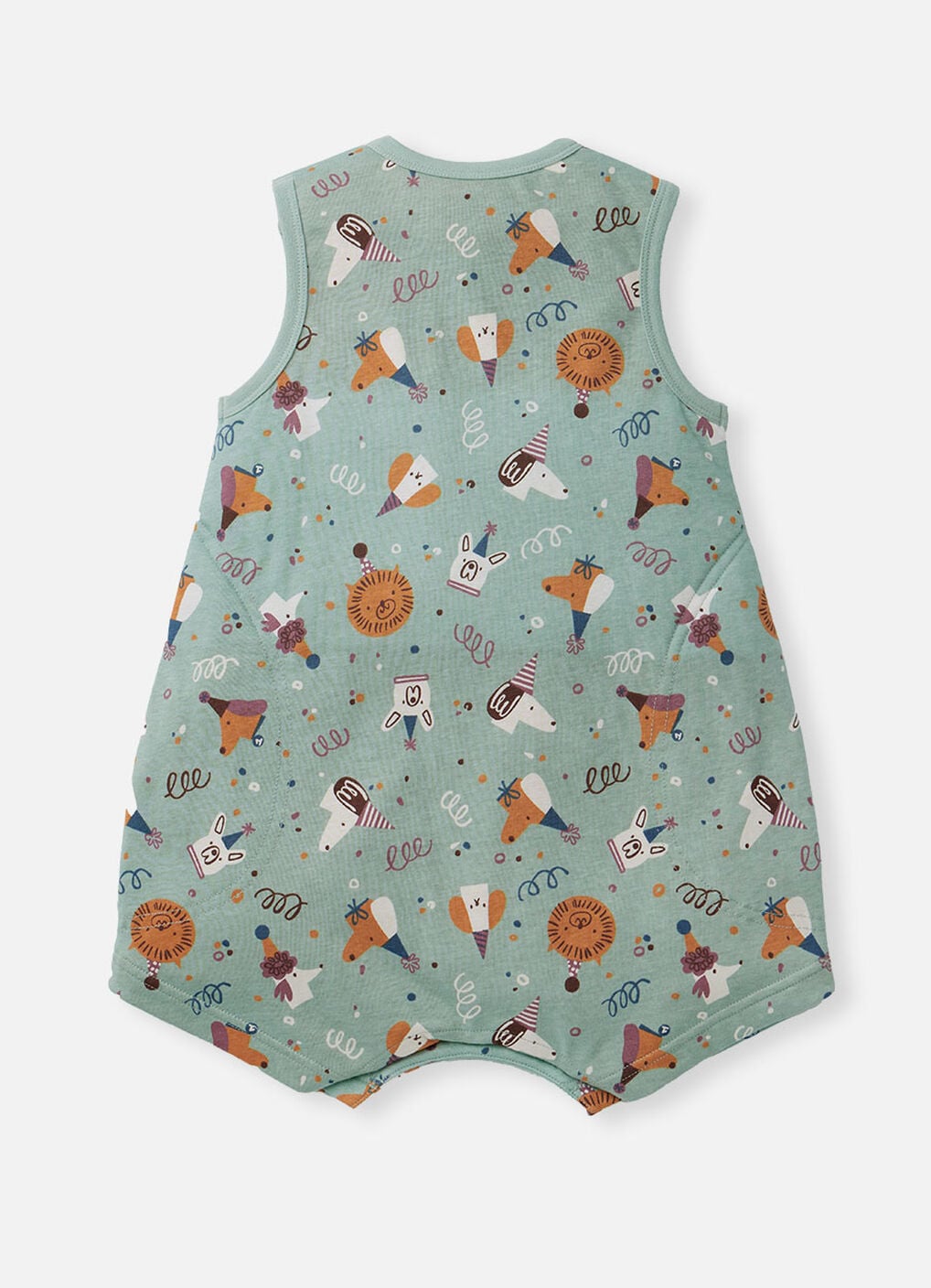 Lightweight Optimum Temp. Sleep Suit-Doggie Party, , hi-res image number 1