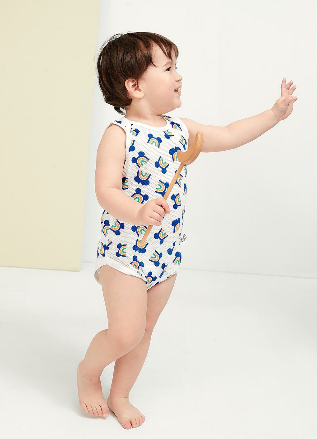 Baby Cotton Mesh Sleeveless Bodysuit 2 Pack, Orange, hi-res image number 2