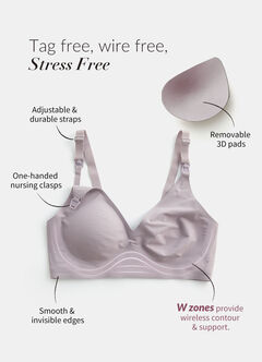 Ultra Silky Seamless Maternity & Nursing Bra, , hi-res