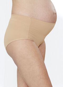 Antibacterial Maternity Full Briefs 2 Pack, Nude, hi-res