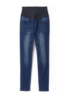 Washed Maternity Curvy Jeans, , hi-res