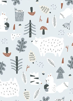 Lightweight Optimum Temp. Sleep Suit-Forest Family, , hi-res