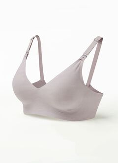 Ultra Silky Seamless Maternity & Nursing Bra, Lilac, hi-res