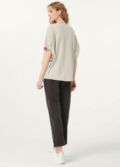 Cropped Maternity Slim Pants, , hi-res