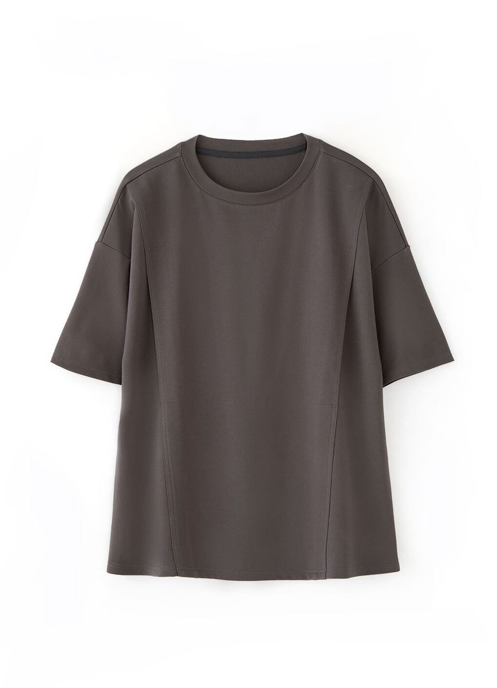 Loose-Fit Cooling Maternity & Nursing Top, Charcoal, hi-res image number 6