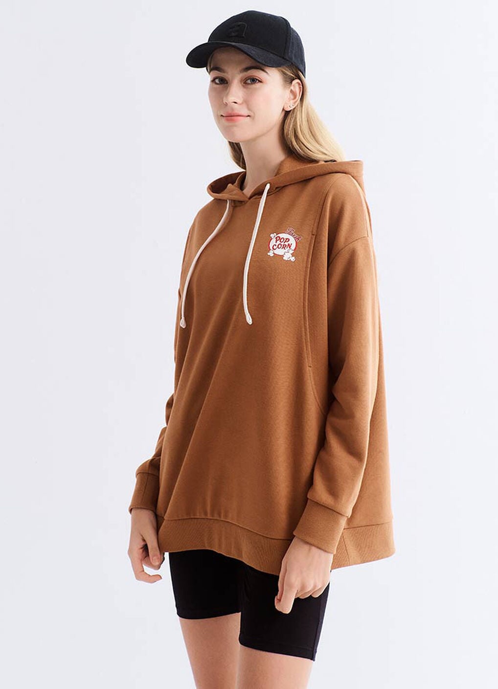 Disney Chip & Dale Popcorn Long Sleeves Maternity & Nursing Top, Brown, hi-res image number 1