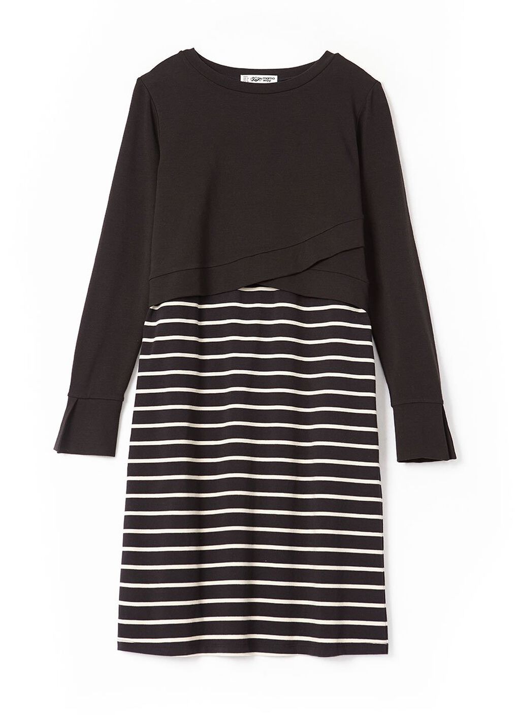 2 in 1 Maternity & Nursing Dress, Black, hi-res image number 5