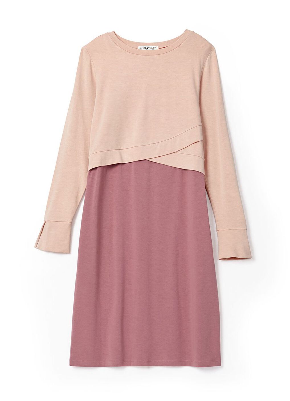 2 in 1 Maternity & Nursing Dress, Dusty Pink, hi-res image number 4