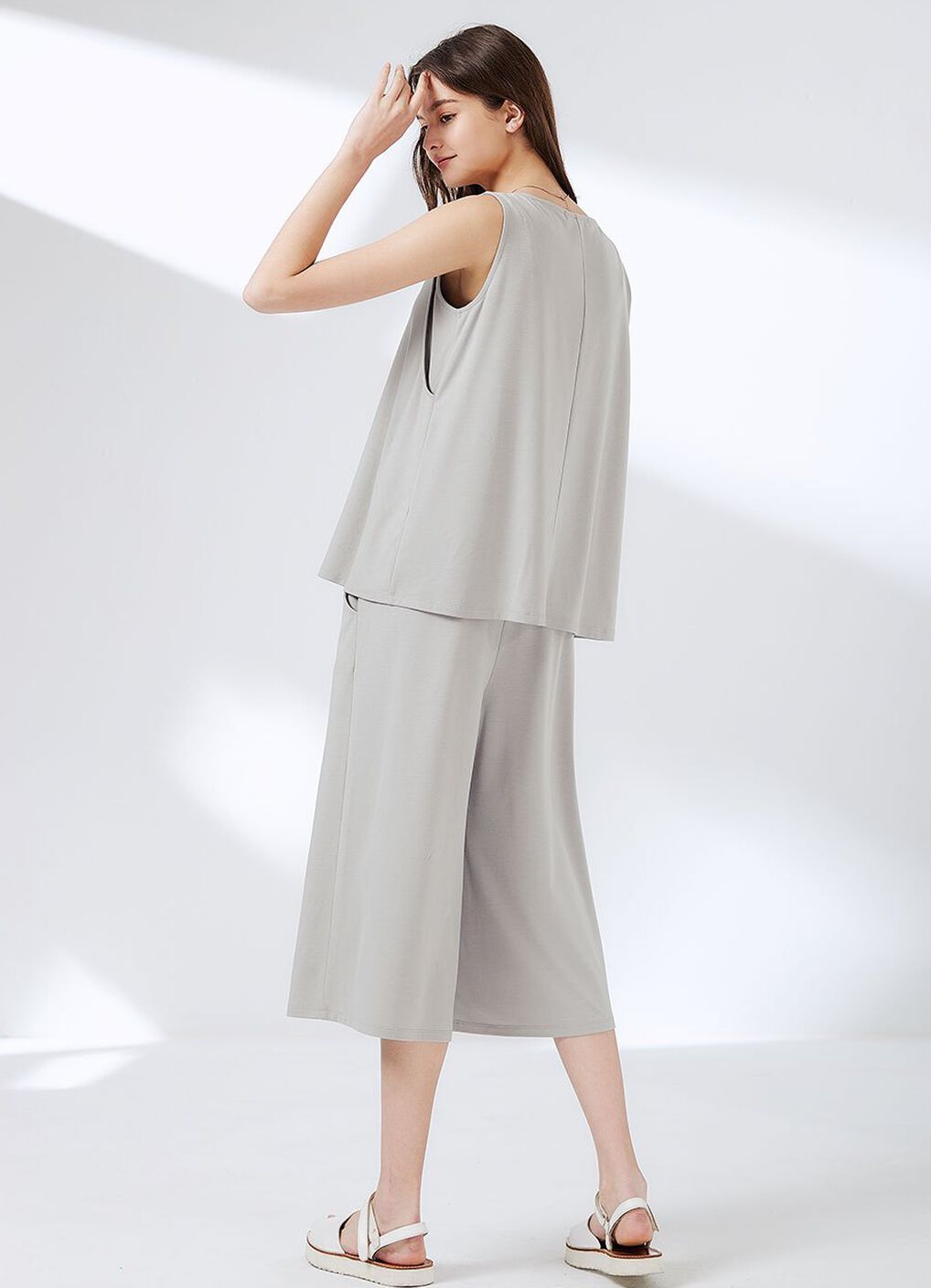 Maternity & Nursing Top Plus Wide Leg Pants Co-Ord Set, , hi-res image number 4