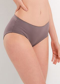 (New) Antibacterial Maternity Midi Briefs 2 Pack, Dusty Purple, hi-res