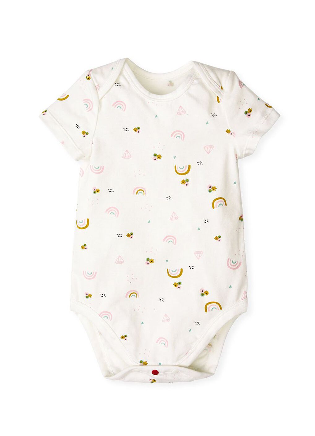 Baby Cotton Short Sleeve Bodysuit 2 Pack, Pink, hi-res image number 2
