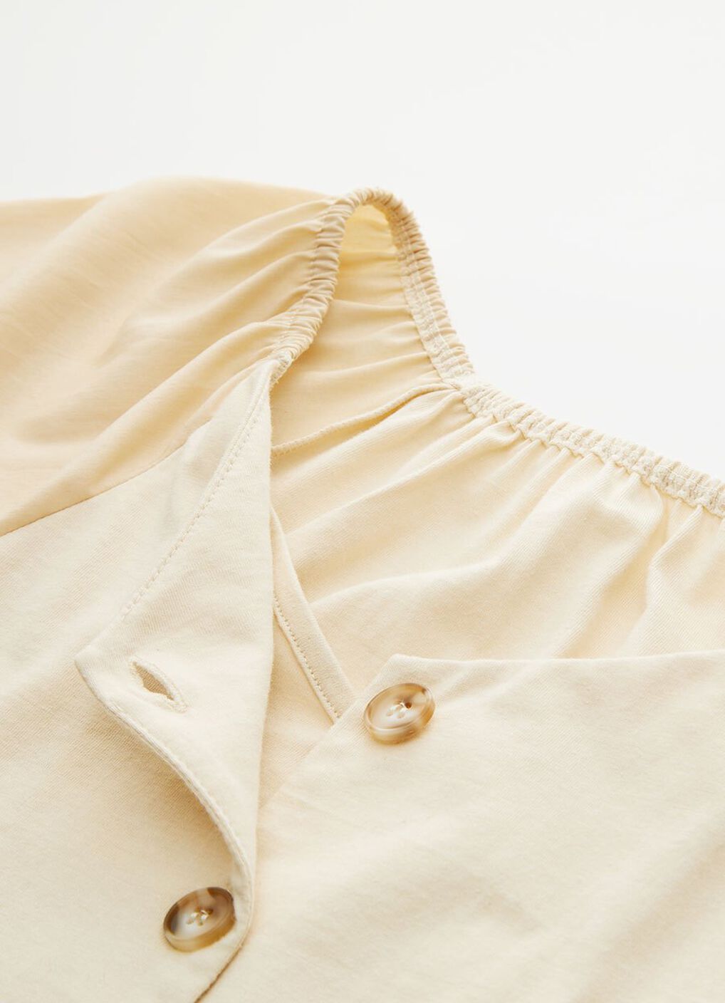 Puff Sleeve Maternity & Nursing Top, Cream, hi-res image number 6