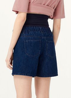 The A-Line Maternity Denim Shorts, , hi-res