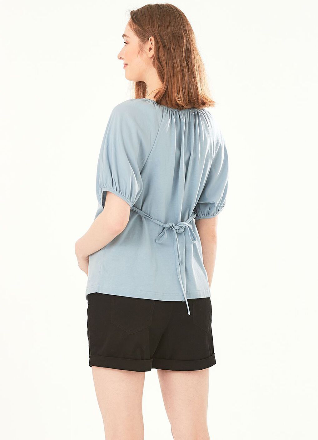 Puff Sleeve Maternity & Nursing Top, , hi-res image number 3