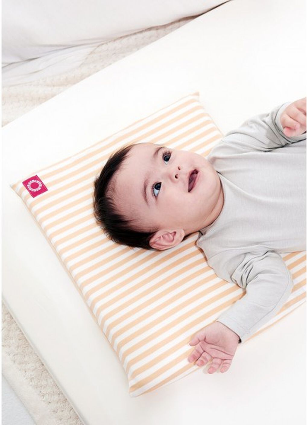 Non-toxic Cot Mattress Topper With Cover (140*70cm), White, hi-res image number 3