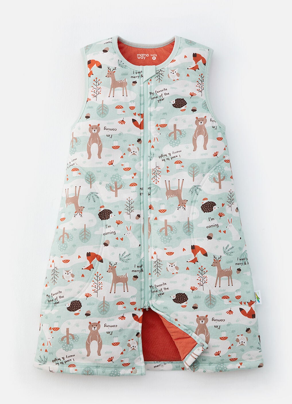 All Seasons Optimum Temp. Sleep Suit-Forest Animals, , hi-res image number 0