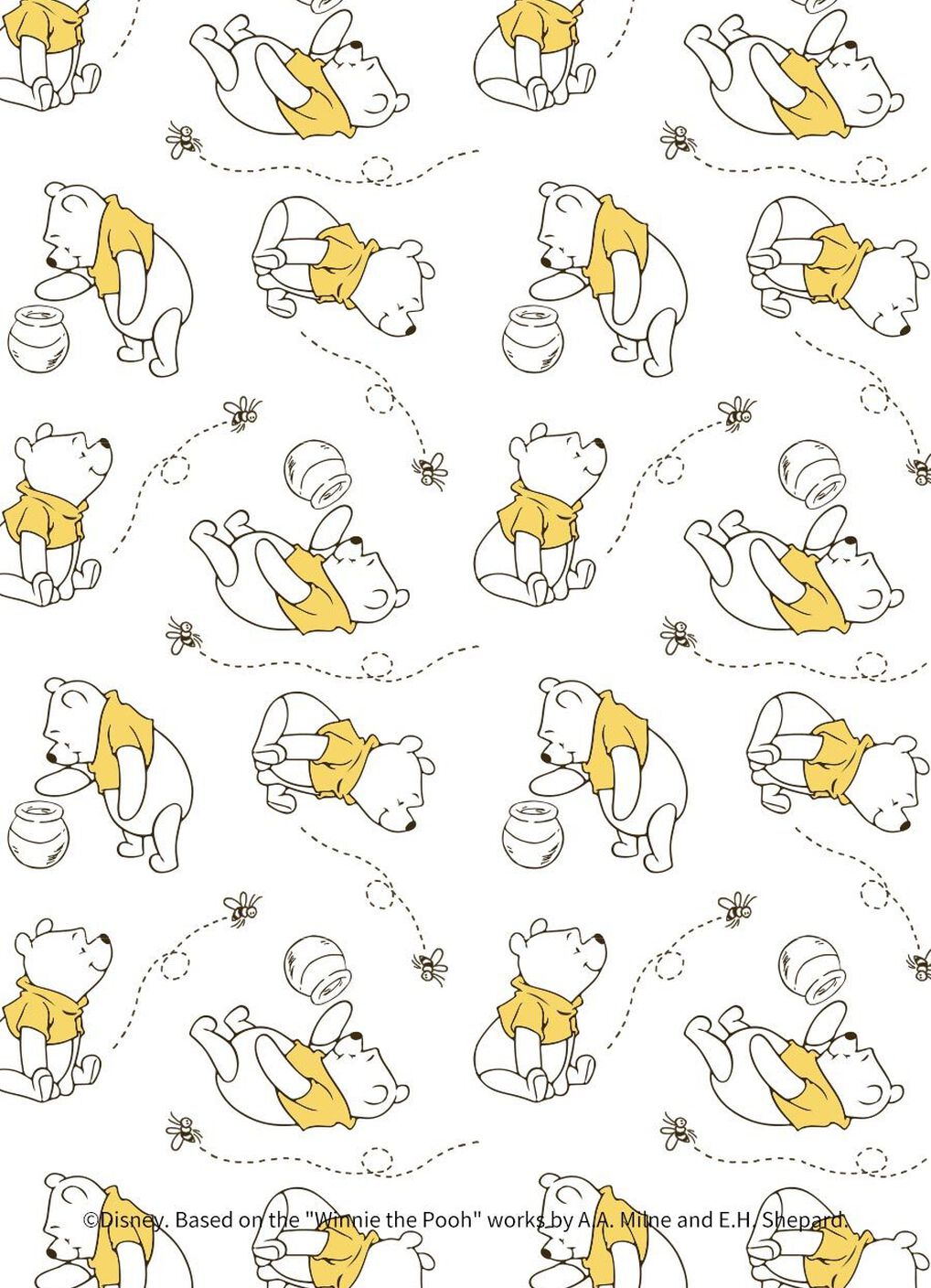 Disney Winnie The Pooh Newborn Cotton L/S Romper 2 Pcs Pack, , hi-res image number 4
