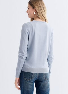 Knitted Crew Neck Maternity & Nursing Cardigan, , hi-res