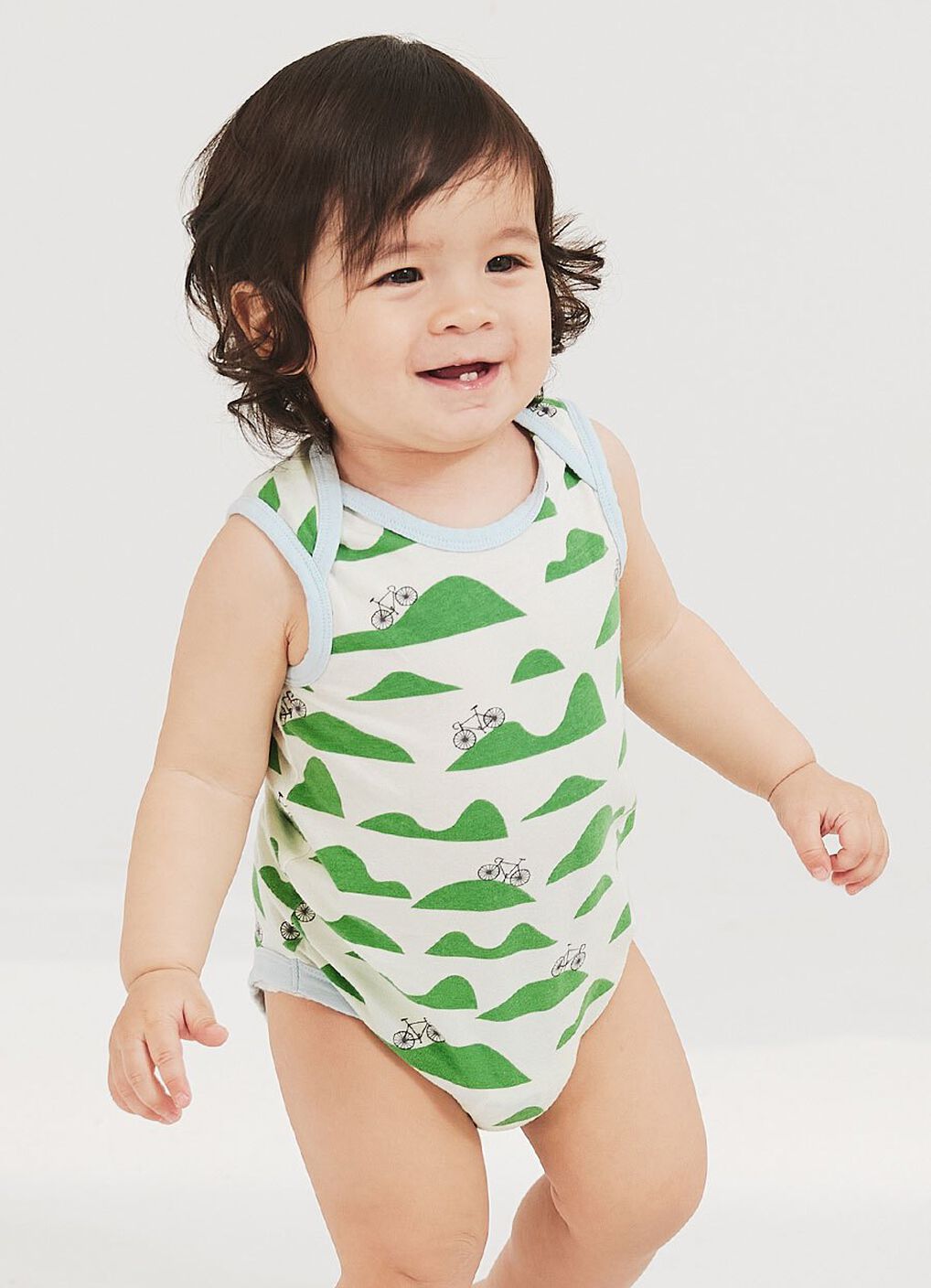 Bicycle Baby Cotton S/L Bodysuit 2 Pcs Pack, , hi-res image number 1