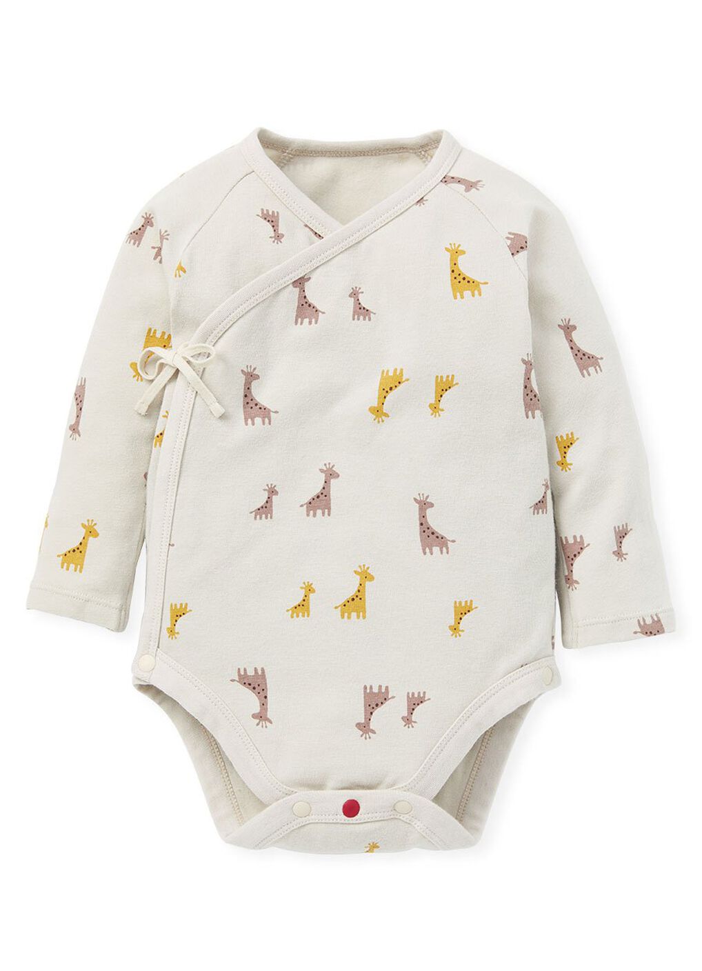 Giraffe Newborn Cotton L/S Bodysuit 2 Pcs Pack, , hi-res image number 1
