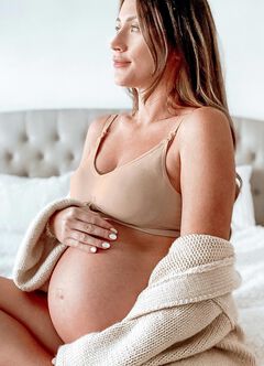 Ultra Breezy Seamless Maternity & Nursing Bra, Nude, hi-res