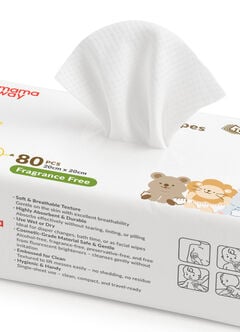 Ultra Soft Dry Baby Wipe (3PACKS X 80PCS), , hi-res