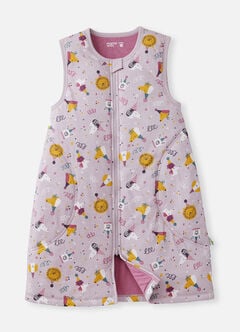 Lightweight Optimum Temp. Sleep Suit-Doggie Party, Purple, hi-res