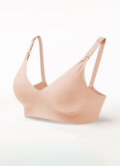 Ultra Silky Seamless Maternity & Nursing Bra, Dusty Purple, hi-res
