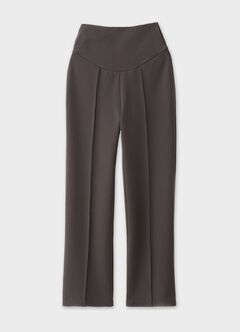 Relaxed Maternity Slim Pants, Charcoal, hi-res