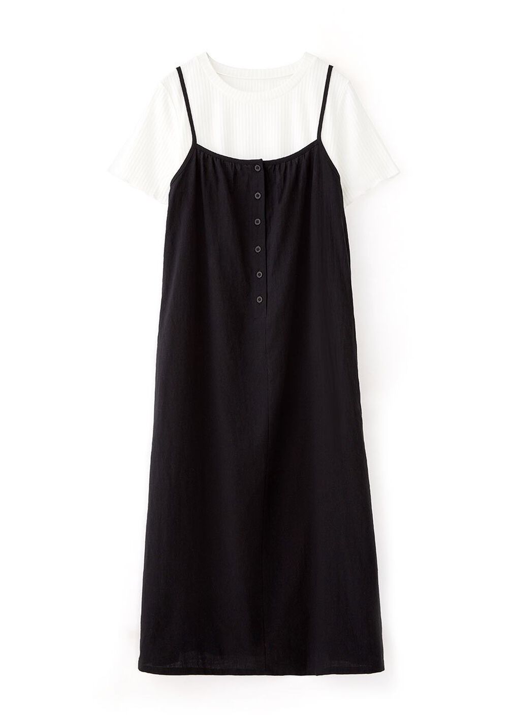Buttoned Short Sleeve Maternity & Nursing Dress, Black, hi-res image number 5