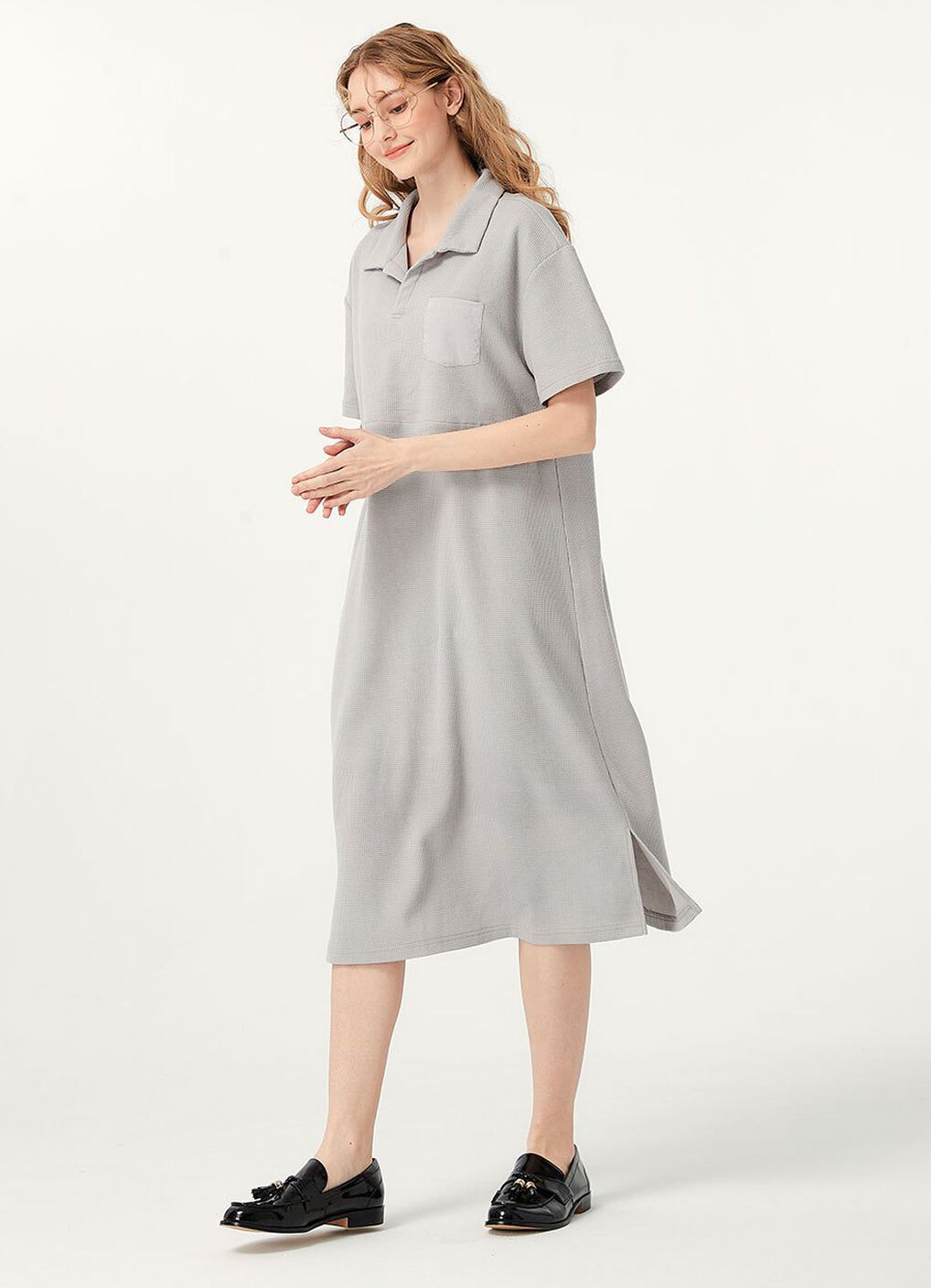 Waffle M&N Polo Dress, , hi-res image number 3