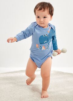 Dinosaur Soar Baby Cotton L/S Bodysuit, , hi-res