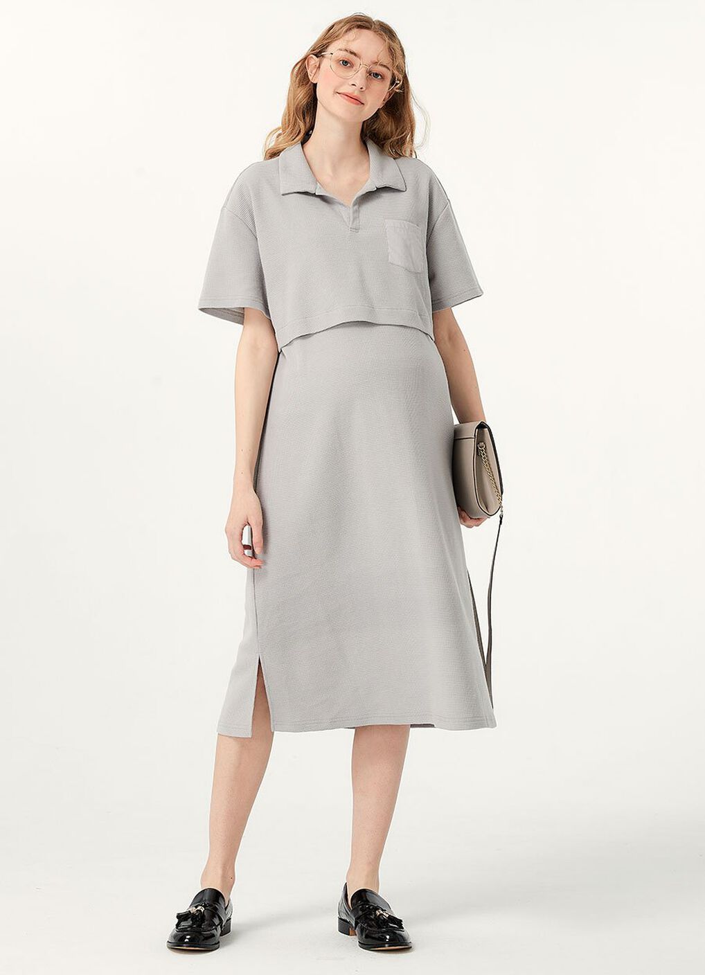 Waffle M&N Polo Dress, , hi-res image number 0