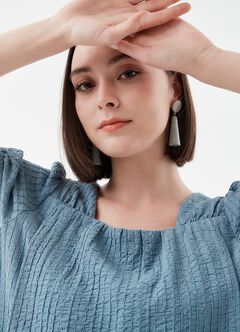 Square Collar Maternity & Nursing Top, , hi-res