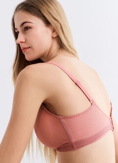 Breezy Lace Crossover Maternity & Nursing Bra, Rose, hi-res