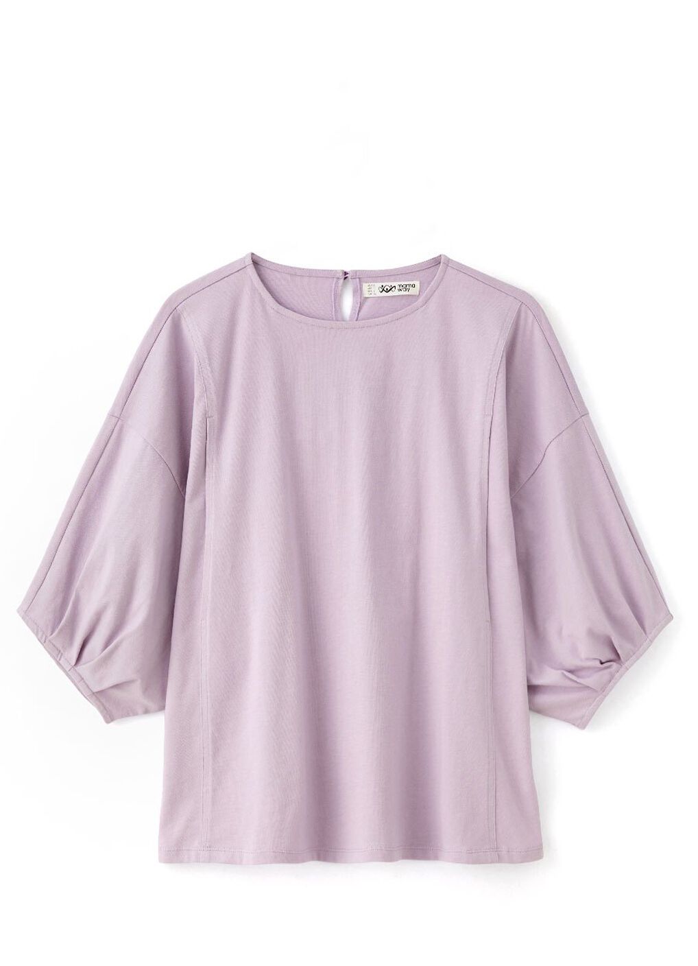 Lantern Sleeves Cotton M&N Top, , hi-res image number 6