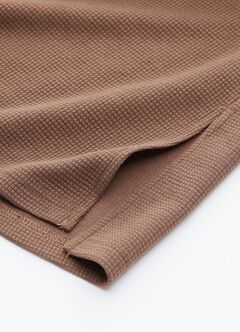 Waffle M&N Polo Dress, Mink, hi-res