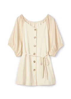 Puff Sleeve Maternity & Nursing Top, Cream, hi-res