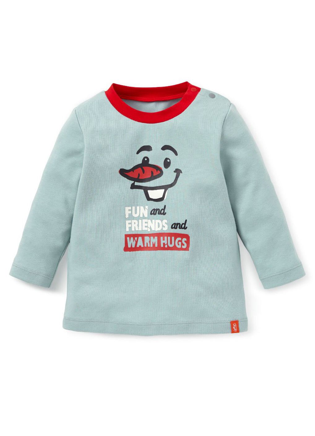 Baby Disney Cotton Long Sleeve Tee, Blue Grey, hi-res image number 0