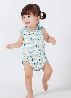Puppy Baby Cotton Sleeveless Bodysuit 2 Pack, , hi-res